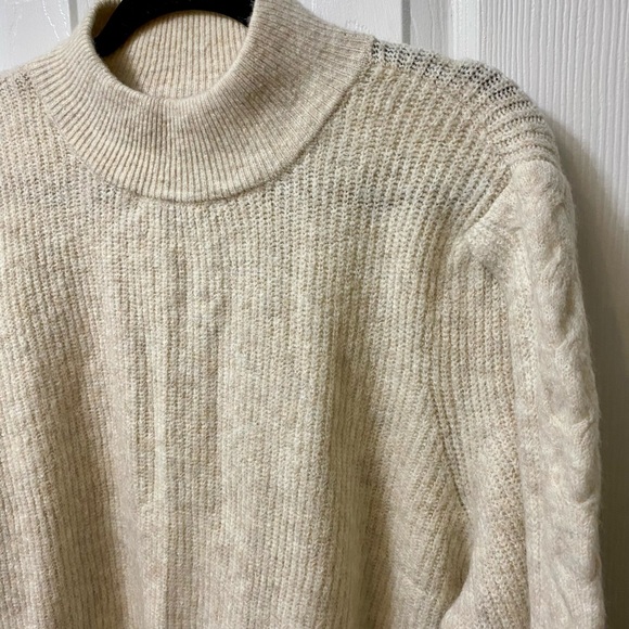 1. State Womens Open Back Knit Mock Turtleneck Sweater, XL - Picture 3 of 6